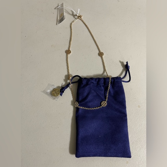 Tory Burch Gold Logo Necklace - Picture 1 of 5